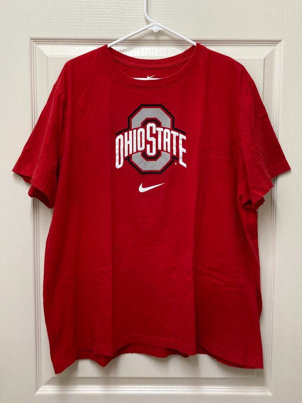 Nike Mens Official Ohio State Buckeyes Short Sleeve XXL T-Shirt Red Block O